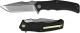 We Knife Company 709F Thraex EDC Liner Lock Flipper Folding Knife Stonewash Black G10