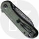 CIVIVI Elementum C18062AF-DS1 Knife - Black Hand Rubbed Damascus Wharncliffe - Green Canvas Micarta - Flipper Folder