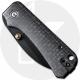 CIVIVI Baby Banter C19068SC-1 Knife - Black Nitro-V Wharncliffe - Black Burlap Micarta