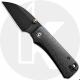 CIVIVI Baby Banter C19068SC-1 Knife - Black Nitro-V Wharncliffe - Black Burlap Micarta