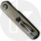 CIVIVI Lumi C20024-1 - Black Stonewash 14C28N - Green Micarta  - Liner Lock - Front Flipper Folder