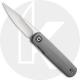 CIVIVI Lumi C20024-2 - Stonewash 14C28N - Gray G10 - Liner Lock - Front Flipper Folder