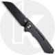WE Knife Company Mini Buster 2003B - Black Stonewash 20CV Wharncliffe  - Antique Bronze Titanium - Frame Lock - Flipper Folder