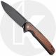 CIVIVI Voltaic C20060-1 Knife - Black Stonewash 14C28N - Black Stainless Steel/Wood Inlay - Flipper