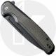 CIVIVI Voltaic C20060-3 Knife - Black Stonewash 14C28N - Black Stainless Steel/Dark Green Micarta Inlay - Flipper