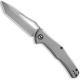 CIVIVI Fracture Knife C2008B - Gray Stonewash Tanto - Gray G10 - Slip Joint Folder