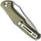 CIVIVI Fracture Knife C2009A - Gray Stonewash Drop Point - OD Green G10 - Slip Joint Folder