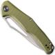 CIVIVI Fracture Knife C2009A - Gray Stonewash Drop Point - OD Green G10 - Slip Joint Folder