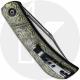 CIVIVI Appalachian Drifter C2015DS-3 - Black Damascus Clip Point - Layered Yellow G10 / Rose Pattern CF - Slip Joint Folder