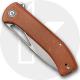 CIVIVI Riffle C2024A - Gray Stonewash 14C28N Drop Point - Brown Micarta - Liner Lock Flipper Folder