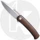 CIVIVI Cetos C21025B-1 Knife - Bead Blasted 14C28N - Course Brown Micarta / Stainless Steel - Flipper