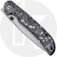 CIVIVI Imperium C2106B - Stonewash Nitro-V - Shredded Carbon Fiber and Silvery Shred Resin - Liner Lock - Front Flipper Folder