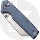 CIVIVI Amirite C23028-1 Knife - Satin Nitro-V Reverse Tanto - Coarse Blue G10 - Flipper Folder