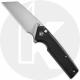 CIVIVI Amirite C23028-2 Knife - Satin Nitro-V Reverse Tanto - Coarse Black G10 - Flipper Folder