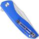 CIVIVI Baklash Knife C801F - Satin Drop Point - Blue G10 - Liner Lock Flipper Folder