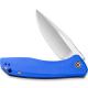 CIVIVI Baklash Knife C801F - Satin Drop Point - Blue G10 - Liner Lock Flipper Folder