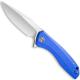 CIVIVI Baklash Knife C801F - Satin Drop Point - Blue G10 - Liner Lock Flipper Folder