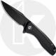CIVIVI Baklash Knife C801H - Black Stonewash Drop Point - Black G10 - Liner Lock Flipper Folder