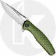 WE Knife C902A CIVIVI Wyvern Satin Drop Point Flipper Folder Green FRN Liner Lock