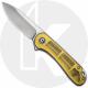 CIVIVI Elementum C907A-4 Knife - Satin D2 Drop Point - Polished Ultem - Flipper Folder