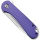 CIVIVI Elementum Knife C907V - Satin D2 Drop Point - Purple G10 - Liner Lock Flipper Folder