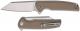 CIVIVI Brigand Knife C909B - Satin D2 Reverse Tanto - Tan G10 - Liner Lock Flipper Folder