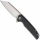 CIVIVI Brigand Knife C909C - Satin D2 Reverse Tanto - Black G10 - Liner Lock Flipper Folder