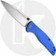 CIVIVI Governor Knife C911B - Satin D2 Spear Point - Blue G10 - Liner Lock Folder