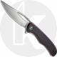CIVIVI Shredder Knife C912B - Satin D2 Clip Point - Red / Black G10 - Liner Lock Flipper Folder