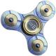 We Knife Company S02B Tri Lobe Fidget Hand Spinner Stress Reliever Yellow Titanium