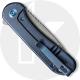 WE Knife Company Elementum 18062X-2 - Gray Stonewash 20CV - Blue Ti - Frame Lock Flipper Folder