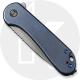 WE Knife Company Elementum 18062X-2 - Gray Stonewash 20CV - Blue Ti - Frame Lock Flipper Folder