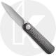 WE Knife Company 19074A-C Eidolon - Justin Lundquist EDC - Stonewash 20CV Drop Point - Twill Carbon Fiber Integral Handle - Line