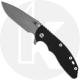 Hinderer Knives XM-18 3.5 Inch Knife - Spear Point - Working Finish - 20CV - Tri Way Pivot - Black G-10 / Working Finish Ti