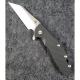 Rick Hinderer XM-24 Knife 4 Inch Wharncliffe Black G10 Stonewash Frame Lock Flipper