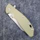 Rick Hinderer XM-24 Knife 4 Inch Wharncliffe OD G10 Stonewash Frame Lock Flipper