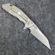 Rick Hinderer XM-24 Knife 4 Inch Wharncliffe OD G10 Stonewash Frame Lock Flipper