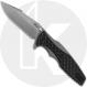 Zero Tolerance 0393GLCF Rick Hinderer Flipper Folder Titanium with Glow in the Dark Carbon Fiber Scales