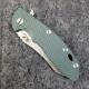 Rick Hinderer XM-18 Knife 3.5 Inch Skinner Dark Green G10 Stonewash Frame Lock Flipper