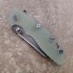 Rick Hinderer XM-18 Fatty Knife 3.5 Inch Stonewash Wharncliffe Jade G10 Frame Lock Flipper