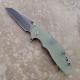 Rick Hinderer XM-18 Fatty Knife 3.5 Inch Stonewash Wharncliffe Jade G10 Frame Lock Flipper