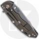 Rick Hinderer XM-18 3.5 Inch Knife - Harpoon Spanto - Working Finish - MagnaCut - Black G10 / Battle Bronze Titanium