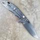 Rick Hinderer XM-18 Knife 3.5 Inch Stonewash Harpoon Spanto Black Blue G10